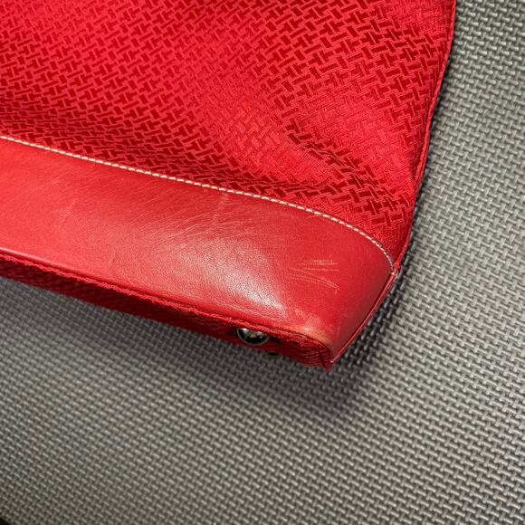 🔴 TABOLS Casual Leather Red Shoulder and Handbag Purse Size Medium CA 23147 - Picture 9 of 11